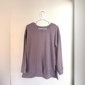 RBX Crew Neck Knit Long Sleeve Sweater purple size large